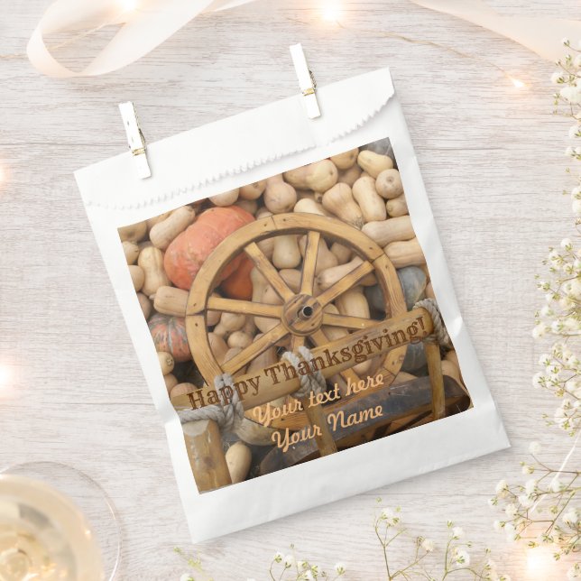 Kürbisernte Geschenktütchen (Ausgeschnitten)