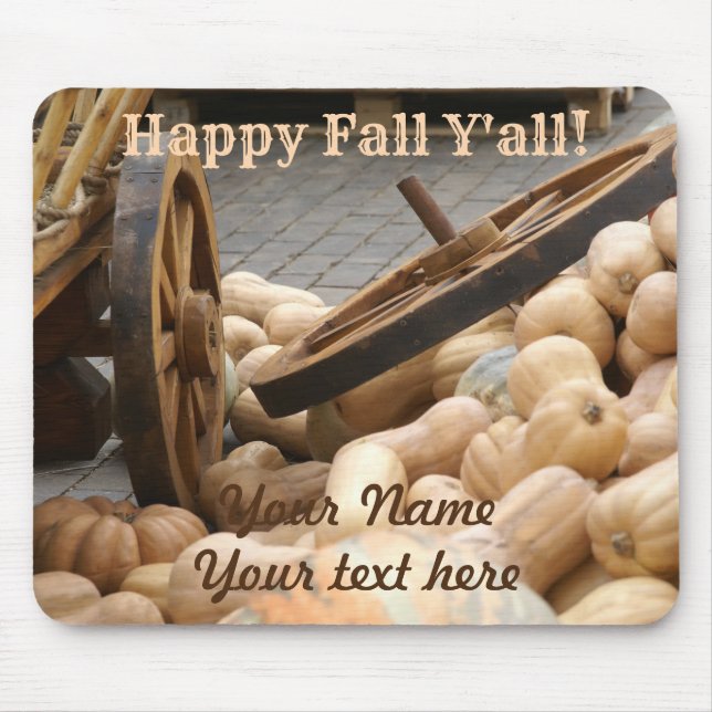 Kürbisernte Mousepad (Vorne)