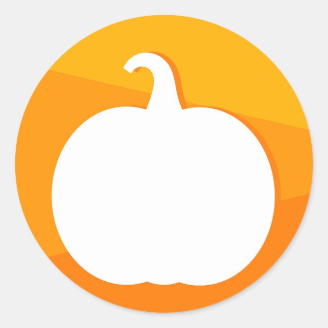 Kürbisetikett für Herbst für Aufkleber (Vorderseite)