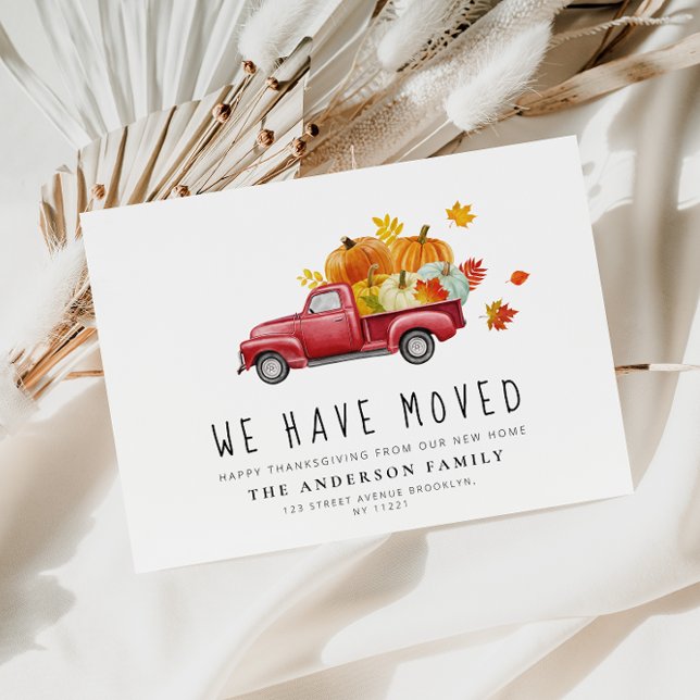 Kürbisfahrzeug-Erntedank-Bewegung Dankeskarte (Von Creator hochgeladen)