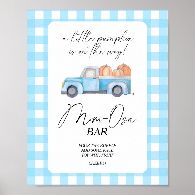 Kürbisfahrzeug \ Momosa Bar Poster (Vorne)