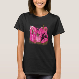 Kürbisfallen im Oktober tragen wir Pink und beobac T-Shirt
