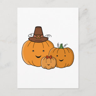 Kürbisfamilie Postkarte