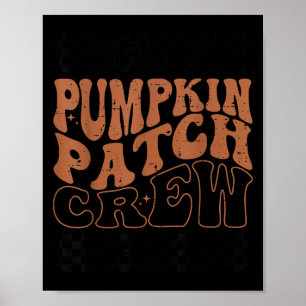 Kürbisfeld-Crew Halloween Kürbisfeld Herbstfest Poster