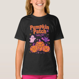 Kürbisfeld Glücklicher Herbst Geist Fledermaus Smi T-Shirt
