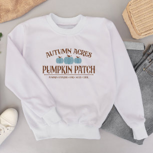 Kürbisfeld Herbst Thema Sweatshirt