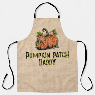 Kürbisfeld-Kind Halloween-Faux-Jute Schürze