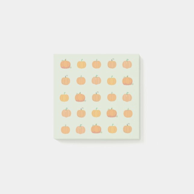 Kürbisfeld Post-it Klebezettel (Vorderseite)