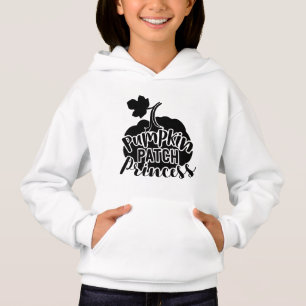 Kürbisfeld Prinzessin Typographie Hoodie