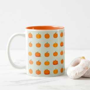 Kürbisfeld Zweifarbige Tasse