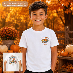 Kürbisfelder-Crew Familie passende Unisex-Kinder T-Shirt