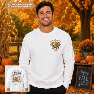 Kürbisfelder-Crew Familie passende Unisex Sweatshirt