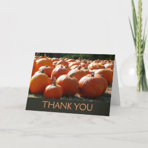 Kürbisfoto für Herbst, Halloween oder Erntedankfes Dankeskarte