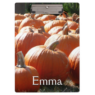 Kürbisfoto für Herbst, Halloween oder Erntedankfes Klemmbrett