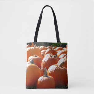 Kürbisfoto für Herbst, Halloween oder Erntedankfes Tasche