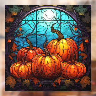 Kürbisgefestigte Glasfenster Fensteraufkleber