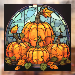 Kürbisgefestigte Glasfenster Fensteraufkleber