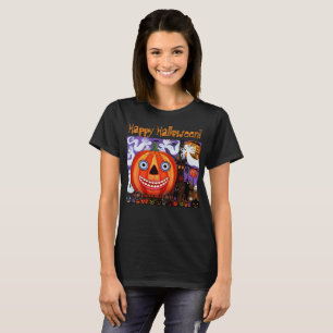 Kürbisgeister, die Trick-oder-Treatment-Halloween- T-Shirt