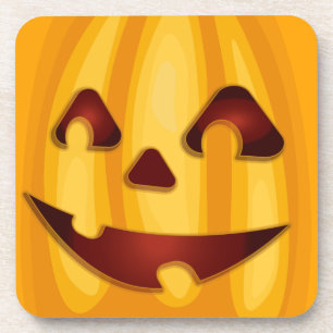 Kürbisgemälde, die Halloween-Design lächeln Getränkeuntersetzer