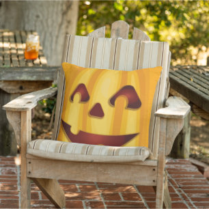 Kürbisgemälde, die Halloween-Design lächeln Kissen