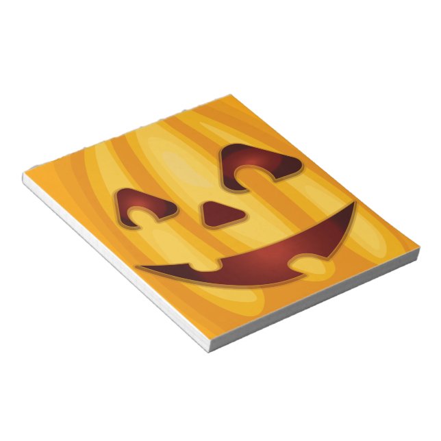 Kürbisgemälde, die Halloween-Design lächeln Notizblock (angewinkelt)