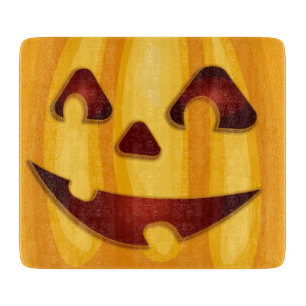 Kürbisgemälde, die Halloween-Design lächeln Schneidebrett