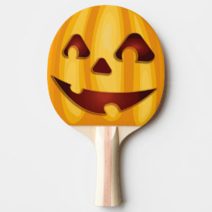 Kürbisgemälde, die Halloween-Design lächeln Tischtennis Schläger