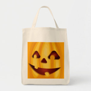 Kürbisgemälde, die Halloween-Design lächeln Tragetasche