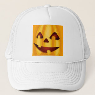 Kürbisgemälde, die Halloween-Design lächeln Truckerkappe