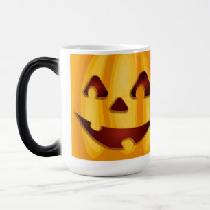Kürbisgemälde, die Halloween-Design lächeln Verwandlungstasse