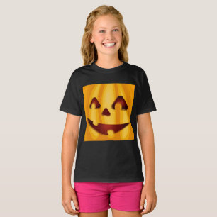Kürbisgemüse lächelnd Halloween-Design-T - Shirt