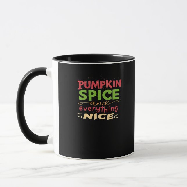 Kürbisgeruch und alles Gute Design Tasse (Links)