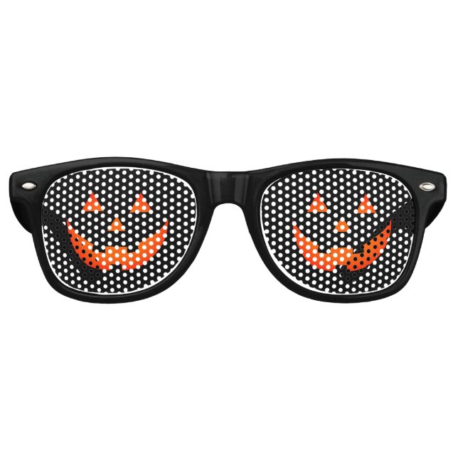 Kürbisgesicht der Halloween-Kürbislaterne Partybrille (Vorderseite)