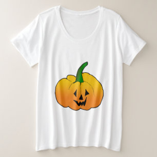 Kürbisgesicht große größe T-Shirt