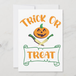Kürbisgesicht Halloween oder Kreuzknochen probiere Einladung
