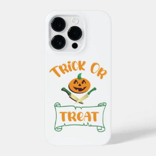 Kürbisgesicht Halloween oder Kreuzknochen probiere iPhone 14 Pro Hülle