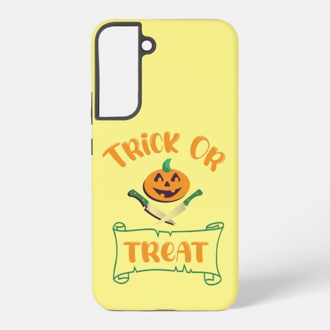 Kürbisgesicht Halloween oder Kreuzknochen probiere Samsung Galaxy Hülle (Rückseite)