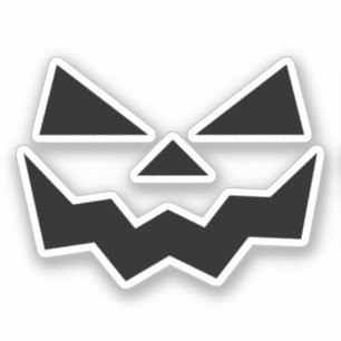Kürbisgesicht Jack-o-Lantern Aufkleber