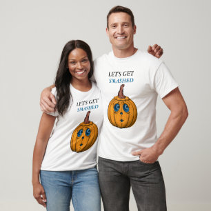 Kürbisgesicht, lassen Sie uns blaue Augen zerschla T-Shirt
