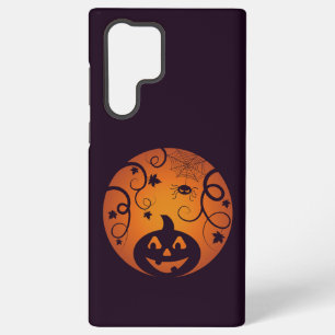 Kürbisgesicht und Spinne der Kürbislaterne Hallowe Samsung Galaxy Hülle