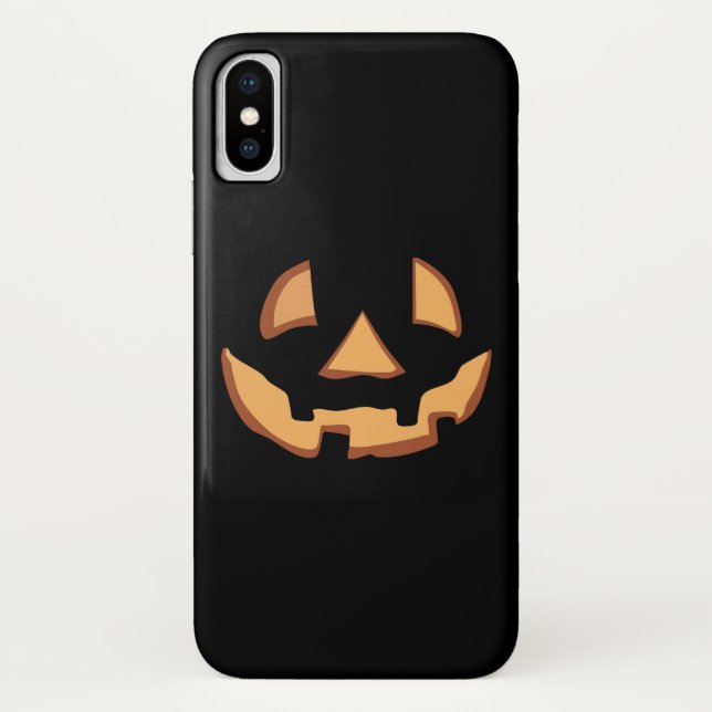 Kürbisgesicht zu Halloween Case-Mate iPhone Hülle (Rückseite)