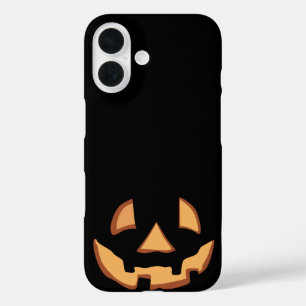 Kürbisgesicht zu Halloween iPhone 16 Hülle
