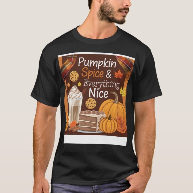 "Kürbisgewürz & Alles Nizza - Herbstfavorit T-Shirt (Vorderseite)