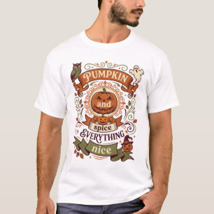 Kürbisgewürz Alles Schöne Eule Geist Hexenhut T-Shirt