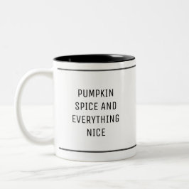 Kürbisgewürz - Einfliegerangebot Zweifarbige Tasse