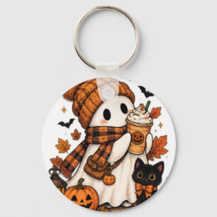 Kürbisgewürz-Geist Kuschel-Halloween Schlüsselanhänger