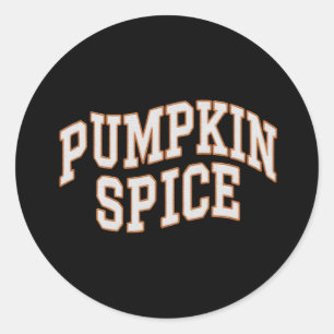 Kürbisgewürz Herbst-Shirt Thanksgiving  Runder Aufkleber