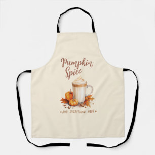 Kürbisgewürz - Latte & Herbstblätter Schürze
