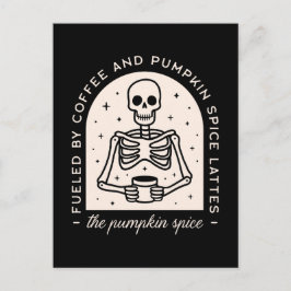 Kürbisgewürz Latzenkaffee-Zitate Postkarte