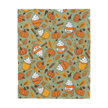 Kürbisgewürz-Muster | Cozy Fall Kaffee-Liebhaber-D